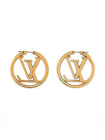 Louis Vuitton Louise Hoop Earrings Metal GM (view 2)