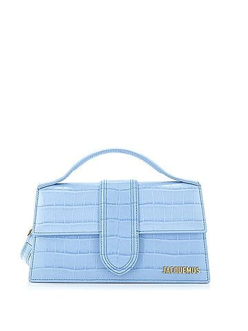 Jacquemus Le Grand Bambino Flap Bag Crocodile Embossed Leather (view 1)