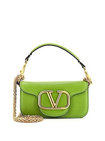 Valentino Garavani VLogo Loco Flap Shoulder Bag Leather Small (view 1)