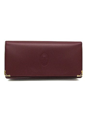 Cartier Must Bordeaux Leather Long Wallet (Bi-Fold) (view 1)
