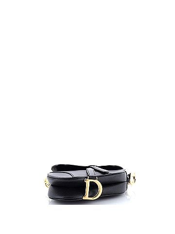 Christian Dior Saddle Handbag Leather Mini (view 2)