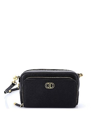 Christian Dior Caro Double Pouch Crossbody Bag Leather (view 1)
