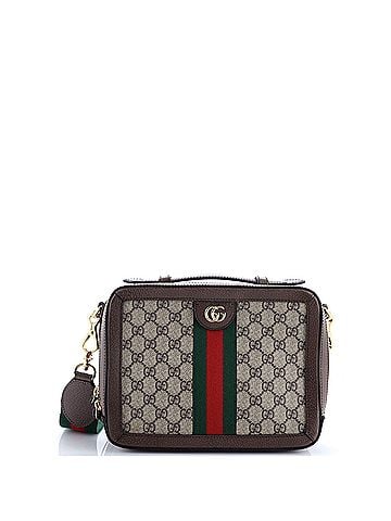 Gucci Ophidia Zip Around Camera Bag GG Coated Canvas Small (view 1)