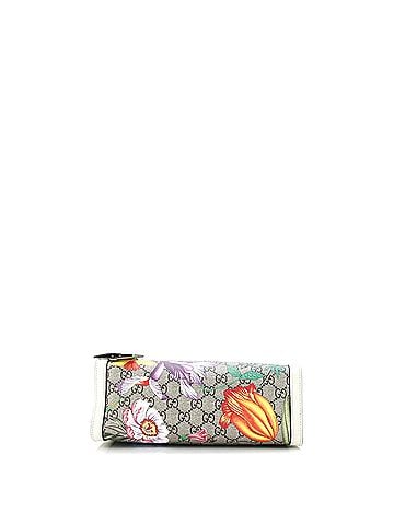 Gucci Padlock Chain Tote Flora GG Coated Canvas Small (view 2)