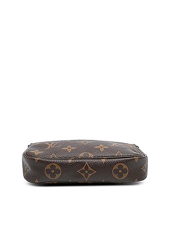 Louis Vuitton 100% Coated Canvas Brown Monogram Mini Pochette Accessoires One size
