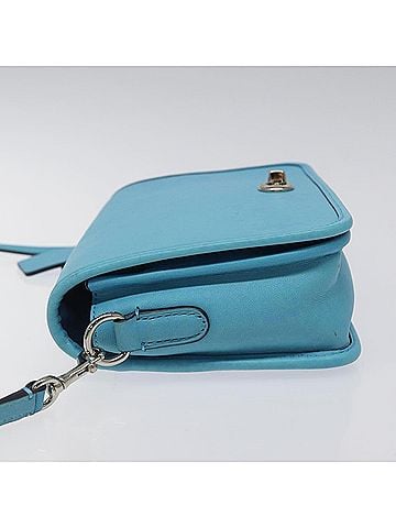 Coach Legacy Blue Leather Shoulder Bag (view 2)