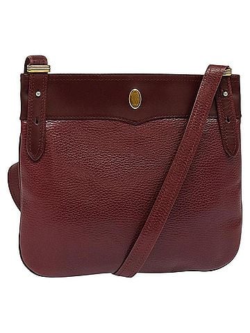 Cartier Must Line Burgundy Leather Shoulder Bag (view 1)