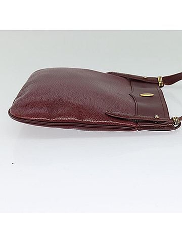 Cartier Must Line Burgundy Leather Shoulder Bag (view 2)