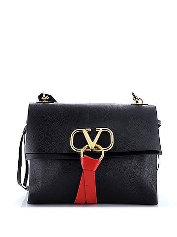Valentino Garavani VRing Shoulder Bag Leather Medium (view 1)