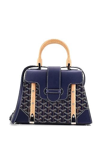 Goyard Saigon Top Handle Bag Coated Canvas with Leather PM (view 1)