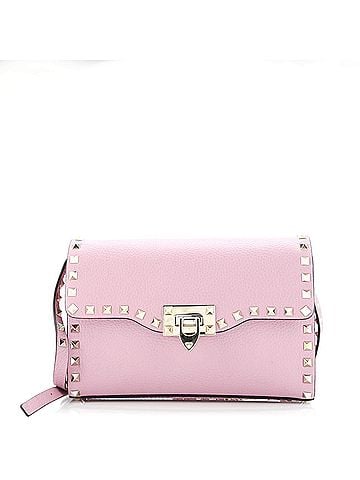 Valentino Garavani Rockstud Flip Lock Flap Bag Leather Medium (view 1)