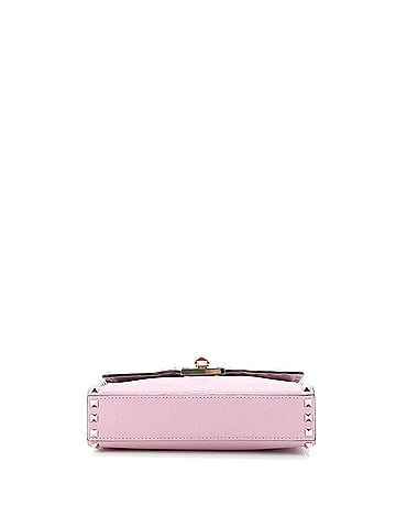 Valentino Garavani Rockstud Flip Lock Flap Bag Leather Medium (view 2)