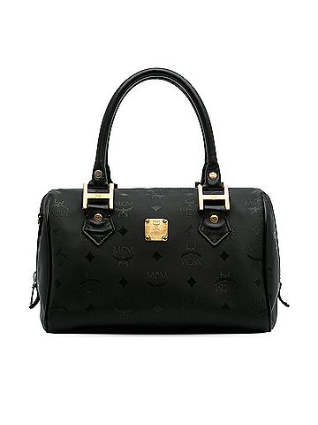 MCM Visetos Nylon Boston Bag (view 1)