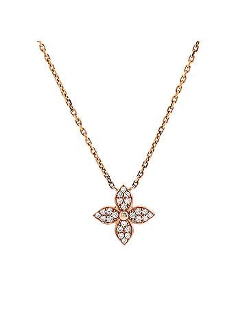 Louis Vuitton Star Blossom Pendant Necklace 18K Rose Gold and Diamonds (view 1)