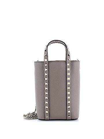 Valentino Garavani Rockstud Vertical Chain Tote Leather Mini (view 1)
