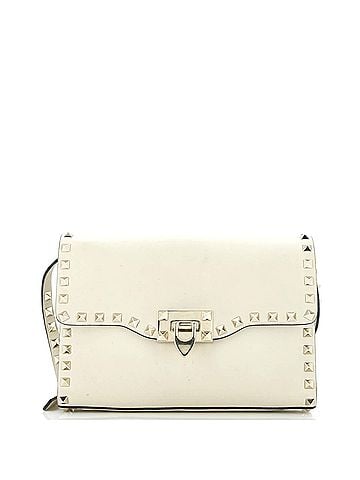 Valentino Garavani Rockstud Flip Lock Flap Bag Leather Medium (view 1)