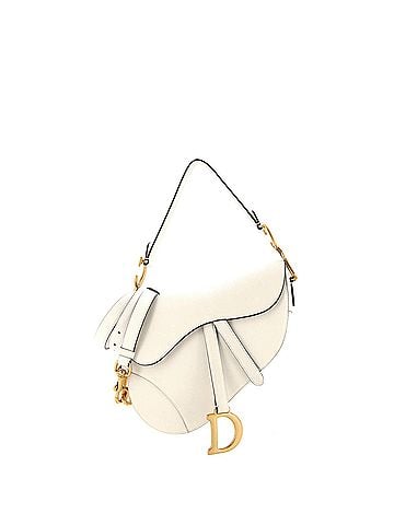 Christian Dior Saddle Handbag with Strap Leather Medium (view 1)