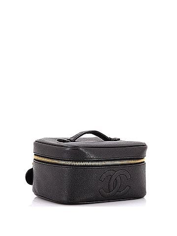 Chanel Vintage Timeless Cosmetic Case Caviar Medium (view 2)
