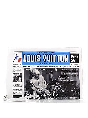 Louis Vuitton Newspaper Pouch Printed Leather (view 1)