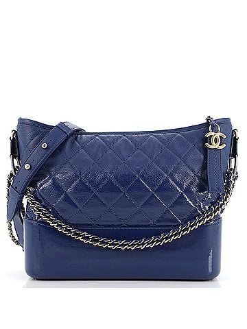 Chanel Gabrielle Hobo Quilted Goatskin and Patent Medium (view 1)