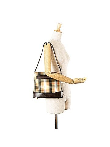 Burberry Haymarket Check Canvas Shoulder Bag (view 2)