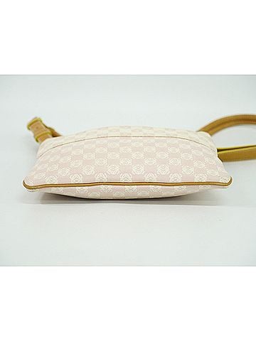 Loewe Anagram Pink Canvas Shoulder Bag (view 2)