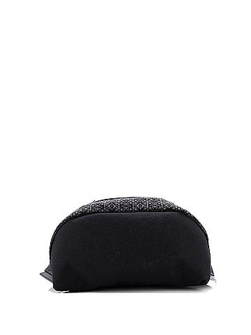 Loewe Round Slim Backpack Leather and Anagram Jacquard (view 2)