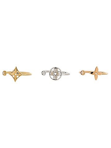 Louis Vuitton Idylle Blossom Ring Set 18K Tricolor Gold with Diamonds (view 1)