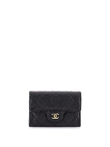 Chanel Classic Flap Card Case Quilted Caviar (view 1)