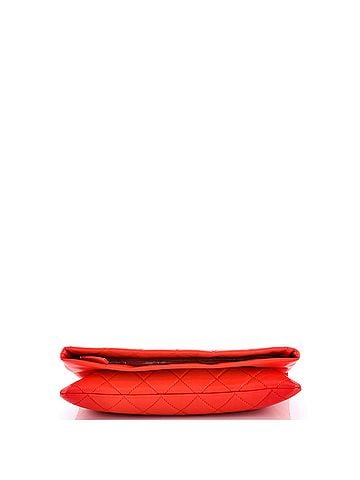 Chanel CC Foldover Clutch Quilted Lambskin Large (view 2)