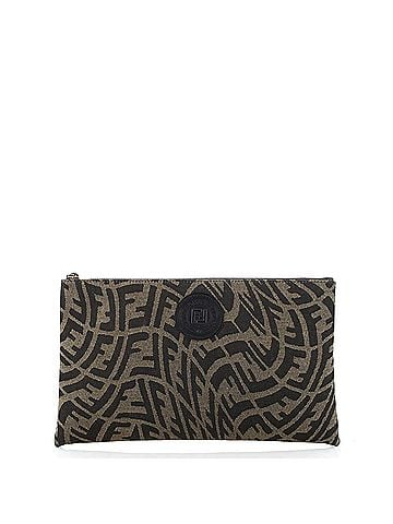 Fendi Zip Pouch Vertigo Zucca Canvas Small (view 1)