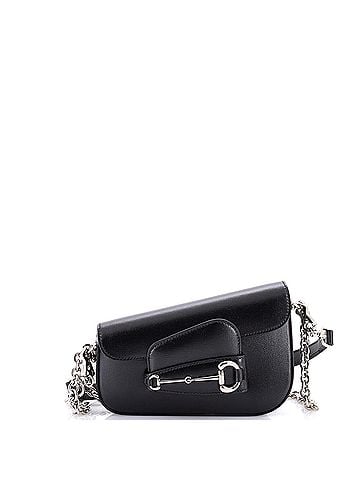 Gucci Horsebit 1955 Asymmetric Shoulder Bag Leather Mini (view 1)