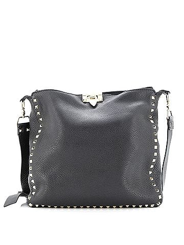 Valentino Garavani Rockstud Flip Lock Messenger Bag Leather Medium (view 1)
