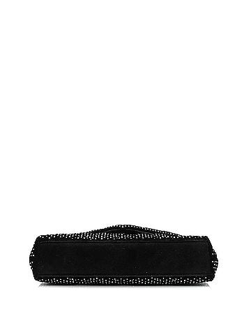 Saint Laurent Sade Puffer Envelope Clutch Crystal Embellished Velvet Large (view 2)