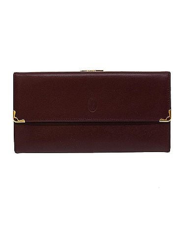 Cartier Must De  Red Leather Wallet (view 1)