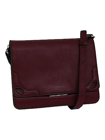 Cartier Burgundy Leather Shoulder Bag (view 1)