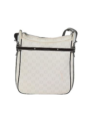 Loewe Anagram White Canvas Shoulder Bag (view 1)