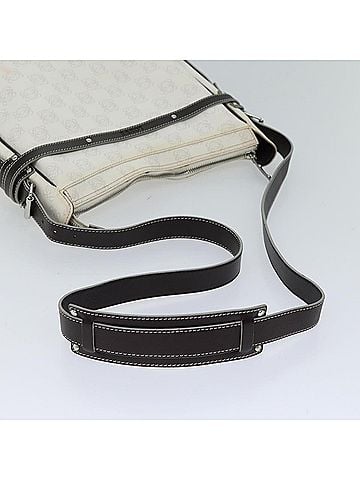 Loewe Anagram White Canvas Shoulder Bag (view 2)