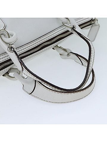 Loewe White Leather Handbag (view 2)