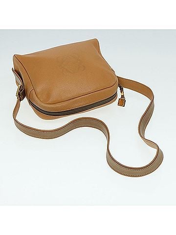 Loewe Anagram Brown Leather Shoulder Bag (view 2)