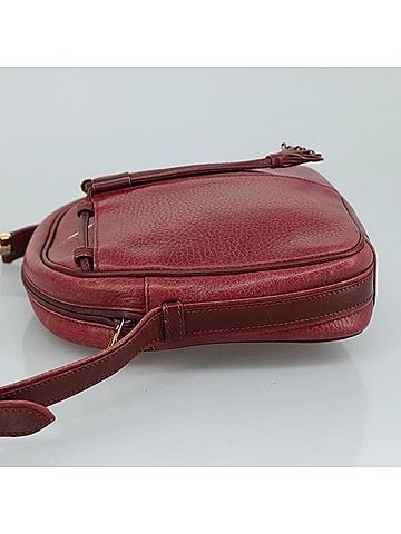 Cartier Must Line Burgundy Leather Shoulder Bag (view 2)
