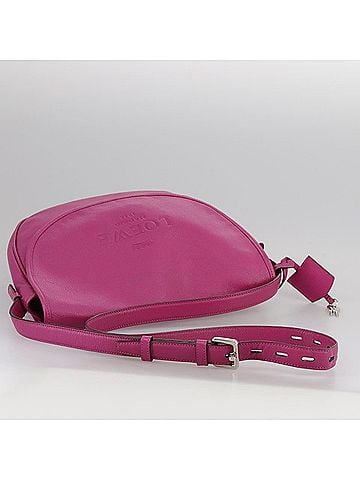 Loewe Pink Leather Shoulder Bag (view 2)
