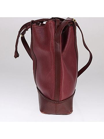 Cartier Must De  Burgundy Leather Shoulder Bag (view 2)