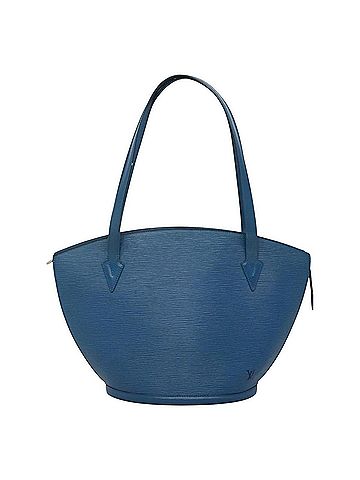 Louis Vuitton Saint Jacques Blue Leather Shoulder Bag (view 1)