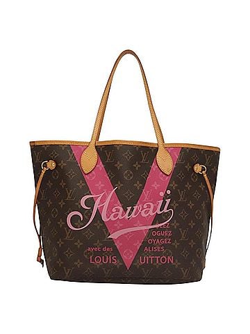 Louis Vuitton Neverfull Mm Brown Canvas Tote Bag (view 1)
