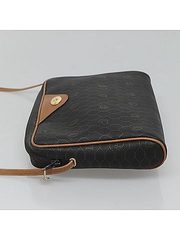 Dior Honeycomb Black Canvas Shoulder Bag (view 2)