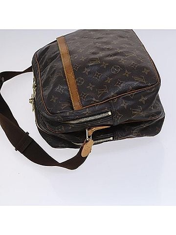 Louis Vuitton Reporter Brown Canvas Shoulder Bag (view 2)