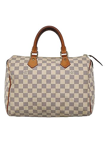 Louis Vuitton Speedy 30 White Canvas Handbag (view 1)