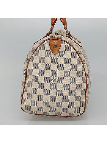 Louis Vuitton Speedy 30 White Canvas Handbag (view 2)
