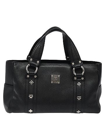 MCM Black Leather Handbag (view 1)